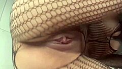 i watch kelly perform a striptease and handjob with panties