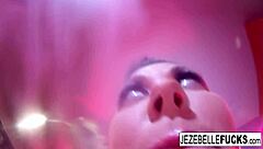 Jezebelle Bond's Slimey Spit Fetish Teases Big Tits and Ass in Solo Masturbation