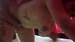 I'm in the jacuzzi getting a facial