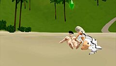 I worship the goddess in this 3D episode five fucker scene with intense action