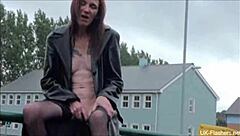 British lassie fingers herself publicly, not so shy after all