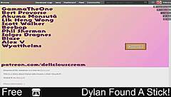 Dylan discovers a stick in the woods