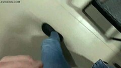 Casey Donovan and David Galager sucking on holiday balcony