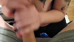 Suggestive Dirty Little 18+ Slut Sucking Cock in Amateur Oral Scene with Intense Blowjob Action