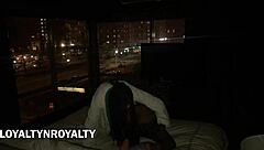 The latina teen RIDES the big black MONSTER cock, SQUIRTING and getting a CUMSHOT