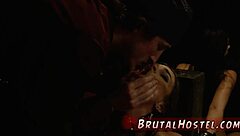 Jade Jantzen's Rough Bound Anal Gangbang First Time