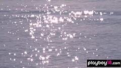 late night nude yoga session with busty milf daniella smith and a sexy teen.