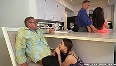 Petite Teen Blows and Fucks Old Friend Amateur Style 😏