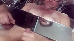 Jacking and fucking my own ass while eating cum