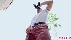 Blonde Milf Synthia Tricks Husband with Blowjob and Anal Riding