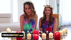 Spiritual livestream freeuse fuck with busty milf mckenzie lee & cute teen 18+ mazy myers - freeuse milf