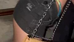 Mel Khalifa deepthroats and bangs in wild male threesome gangbang