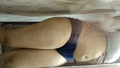 Stepsister masturbates in bathroom for me