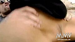 watch this beauty fuck a hard cock outdoors?