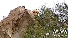 watch this beauty fuck a hard cock outdoors?