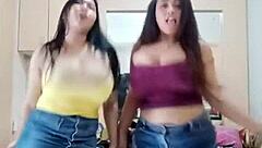 Gigantic Asian Boobs Bounce During Striptease