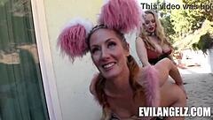 cat and mouse with sheena shaw and aiden starr feels so intense