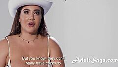 in the casting interview, the adorable girl talks about her natural tits sagging one day