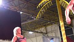 Erotic Stripper Showcases Nude Dance Moves Outdoors