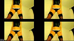 Girl performs on webcam in private session