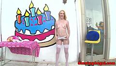 Watch This Pornstar Get Anally Fucked And Show Off Her Gaping Holes!