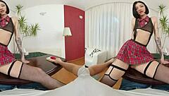 SEXY BRUNETTE EXPLORES ANAL PLEASURES IN CZECH VR 569, HER BODY RESPONDING WITH INTENSE THRILLS