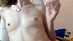 webcam model plays with toys solo, having a blast 😊