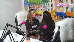 Flavia Oliver Performs Oral on Natasha Steffens During California Podcast Recording