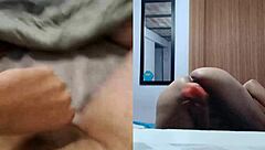 Pleasing a webcam follower with fun activities.