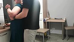 Milf Sucks Cock In Homemade Kitchen Quickie Fuck