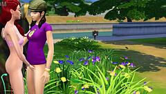 Lesbians Engage In Uncensored Sex In The Public Park