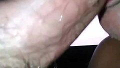 Shemale cumslut deepthroats big juicy cock at gloryhole