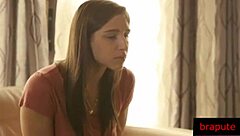 Sexy Delight On Sofa With Big Tits And Monster Cock Action