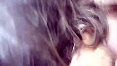 Bad Girl's Intense Thrill Sucking Cock While Peeing Without Permission