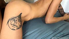 Tattooed Brunette Kendra Takes Big Black Cock Anal