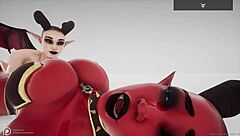 i pleasured the red void-queen with succubus fisting and licking