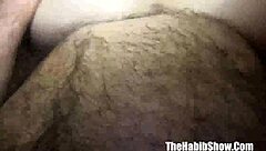 Blonde plugs her ass with anal toys in the hood!