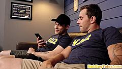 Tattooed Hairy Stud Barebacks BF Asshole with Raw Power