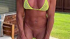 I'd Love to Show You My Shaved Pussy and Ass in This Tiny Bikini