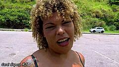 Hot Slut Touches Herself Outdoors During Road Trip