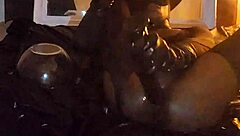 Intense stomach fucking with dildo and assfucking toys