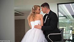 gorgeous bride alexa flexy loses virginity when hubby smacks her shaved pussy