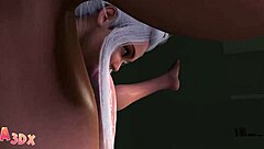 Futanari Babe Sucks Her Own Cock