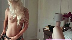 Young Busty Blonde Lesbians Charlotte Stokely And Lyra Law Pound Pussy With Strap-On