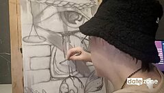 amateurs with glasses oil their perky tits in homemade setting