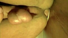 Horny boys in gloryhole orgy?