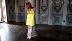 Girl Tied to a Column in Bondage Scene