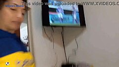 You have it inside, bitch, watch your team play with a big dick in your ass