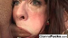 Hardcore slut gianna michaels gets four cum loads on her face
