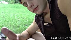 Randall white gives handjob in eastboys pov!